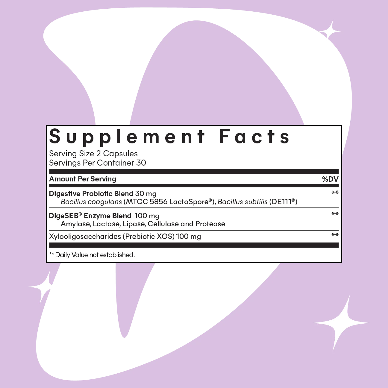 LEMME DEBLOAT Capsules- Digestive Probiotic & Multi-Enzyme Capsules