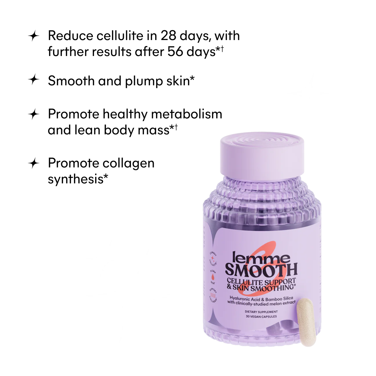 LEMME SMOOTH CAPSULES- Cellulite Support & Skin Smoothing Capsules