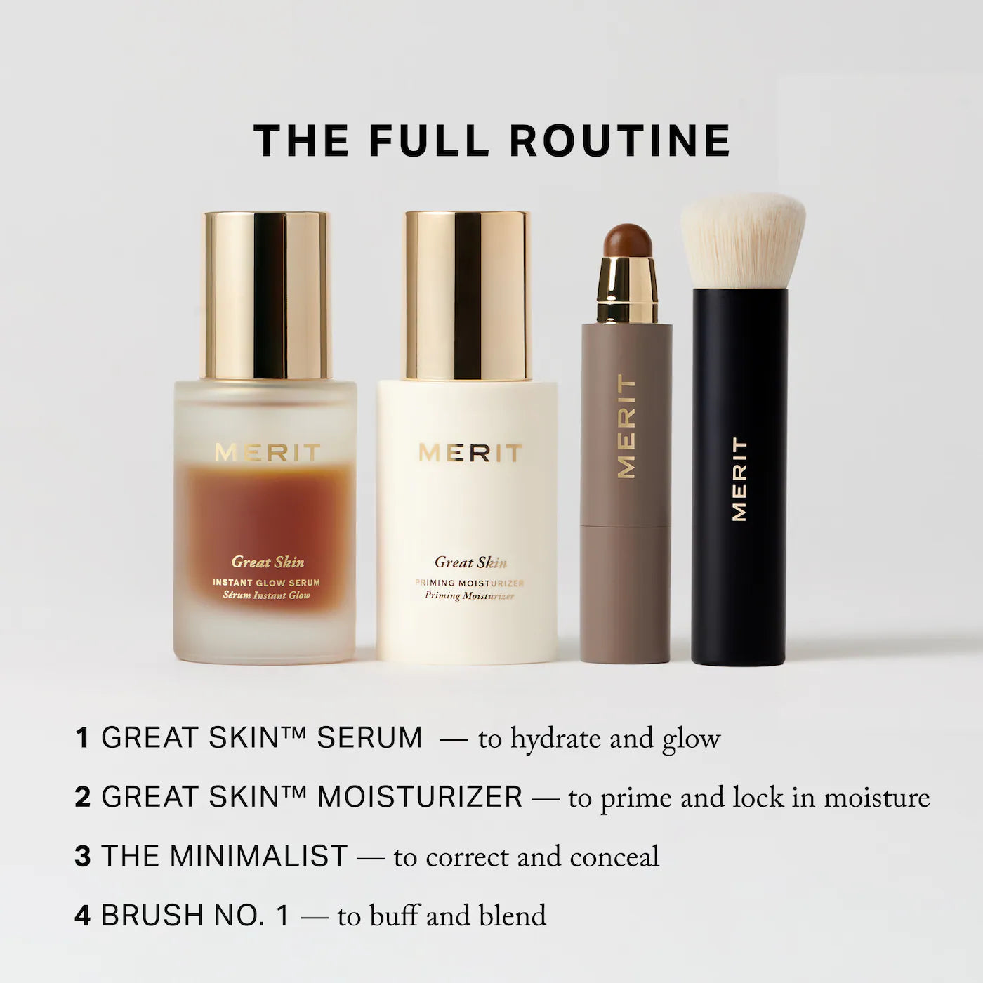 MERIT The Minimalist Perfecting Complexion Foundation and Concealer Stick