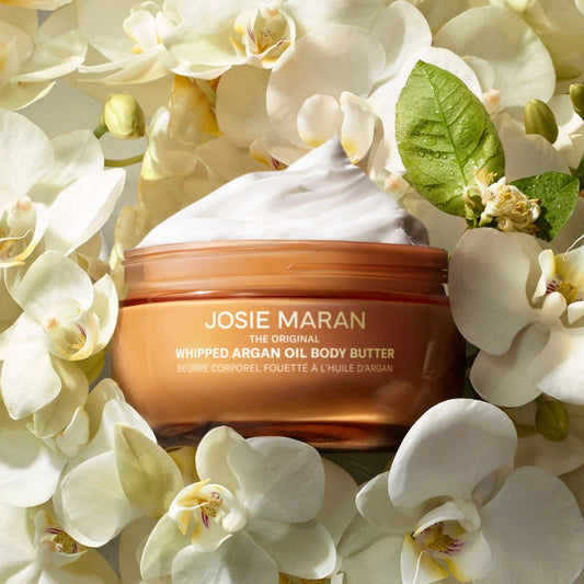 Josie Maran Vanilla Vibezzz - Whipped Argan Oil Refillable Firming Body Butter Jar