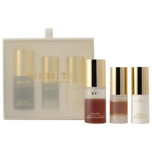 Merit Mini Great Skin Skincare Essentials Gift Set