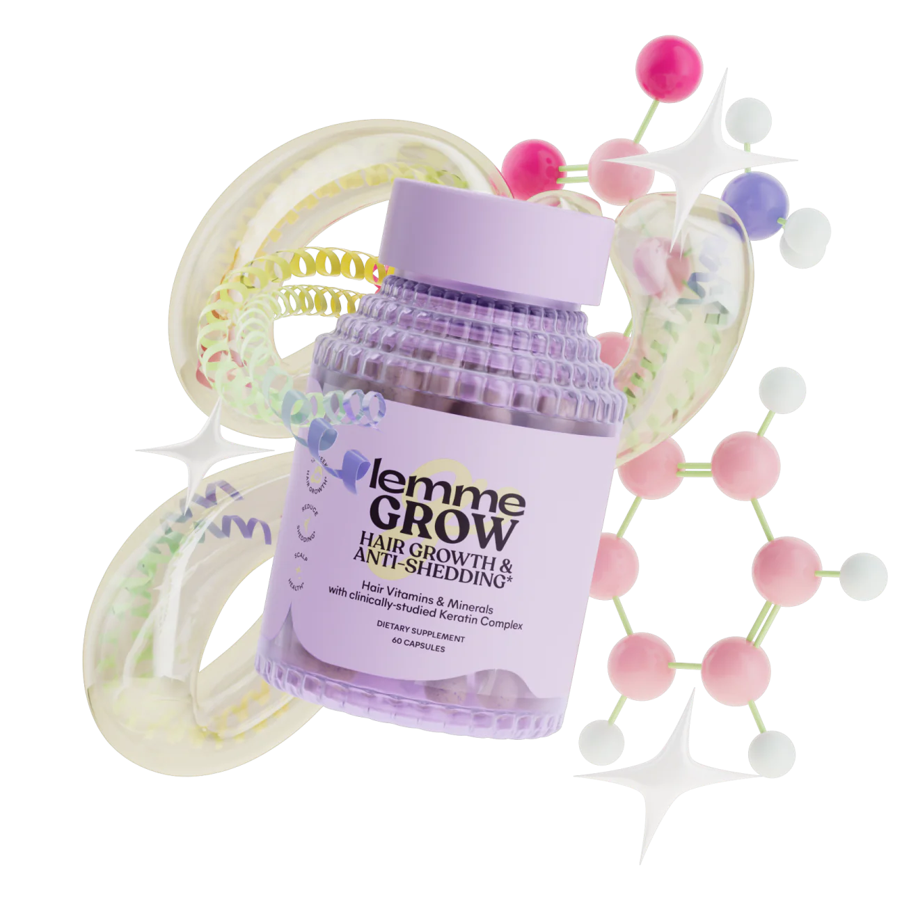 Lemme Grow Capsules Hair Growth & Anti-Shedding (Biotin-Free)